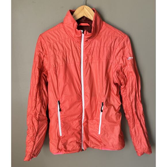Ortovox Swisswool Piz Bial Reversible Coral Orange Insulating Jacket Women L - Picture 4 of 14